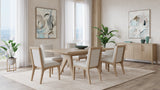Sumire Ginger and Natural Linen Solid Wood Dining Chair (Set of 2) by Modus Furniture at Eve Furniture