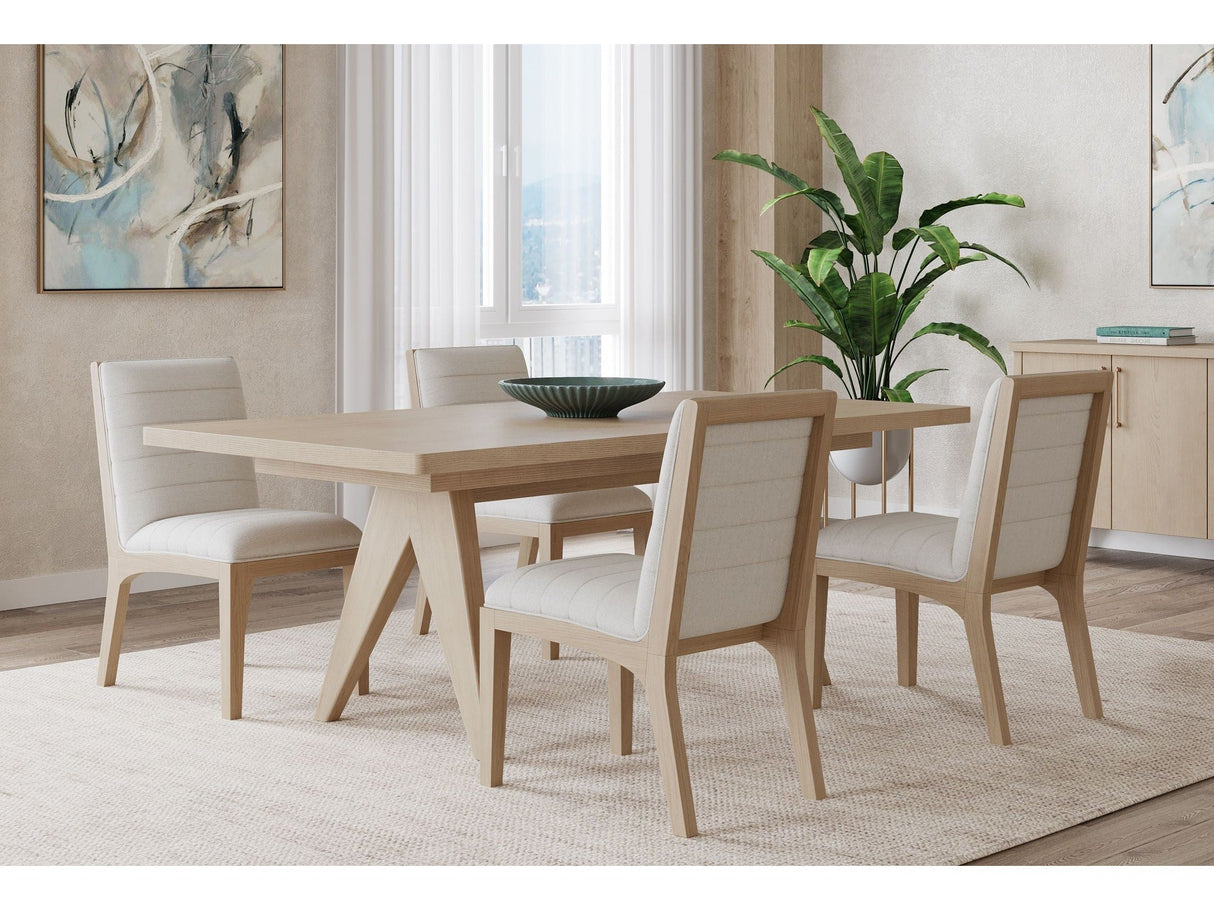 Sumire Ginger Ash Wood Rectangular Extension Table by Modus Furniture at Eve Furniture
