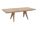 Sumire Ginger Ash Wood Rectangular Extension Table by Modus Furniture at Eve Furniture