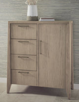 Sumire Ginger Four Drawer One Door Ash Wood Chest by Modus Furniture at Eve Furniture