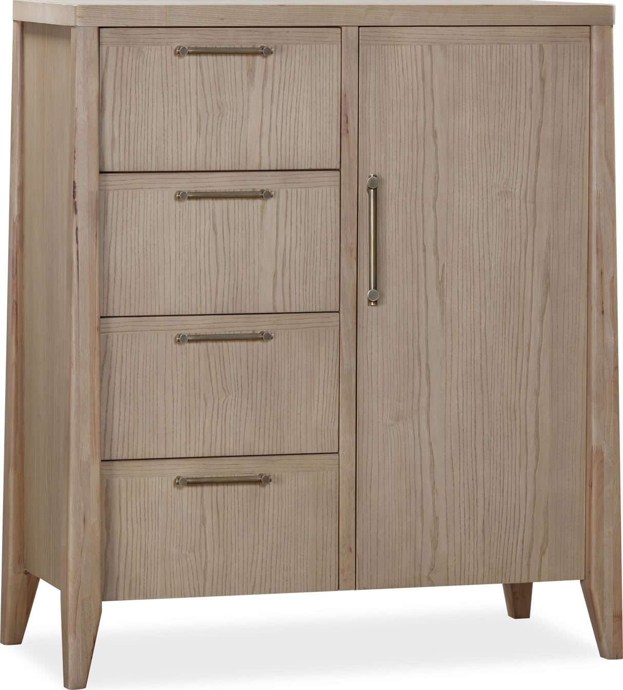 Sumire Ginger Four Drawer One Door Ash Wood Chest by Modus Furniture at Eve Furniture