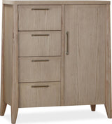 Sumire Ginger Four Drawer One Door Ash Wood Chest by Modus Furniture at Eve Furniture