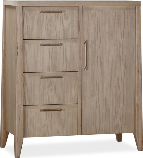 Sumire Ginger Four Drawer One Door Ash Wood Chest by Modus Furniture at Eve Furniture