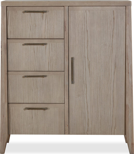 Sumire Ginger Four Drawer One Door Ash Wood Chest by Modus Furniture at Eve Furniture