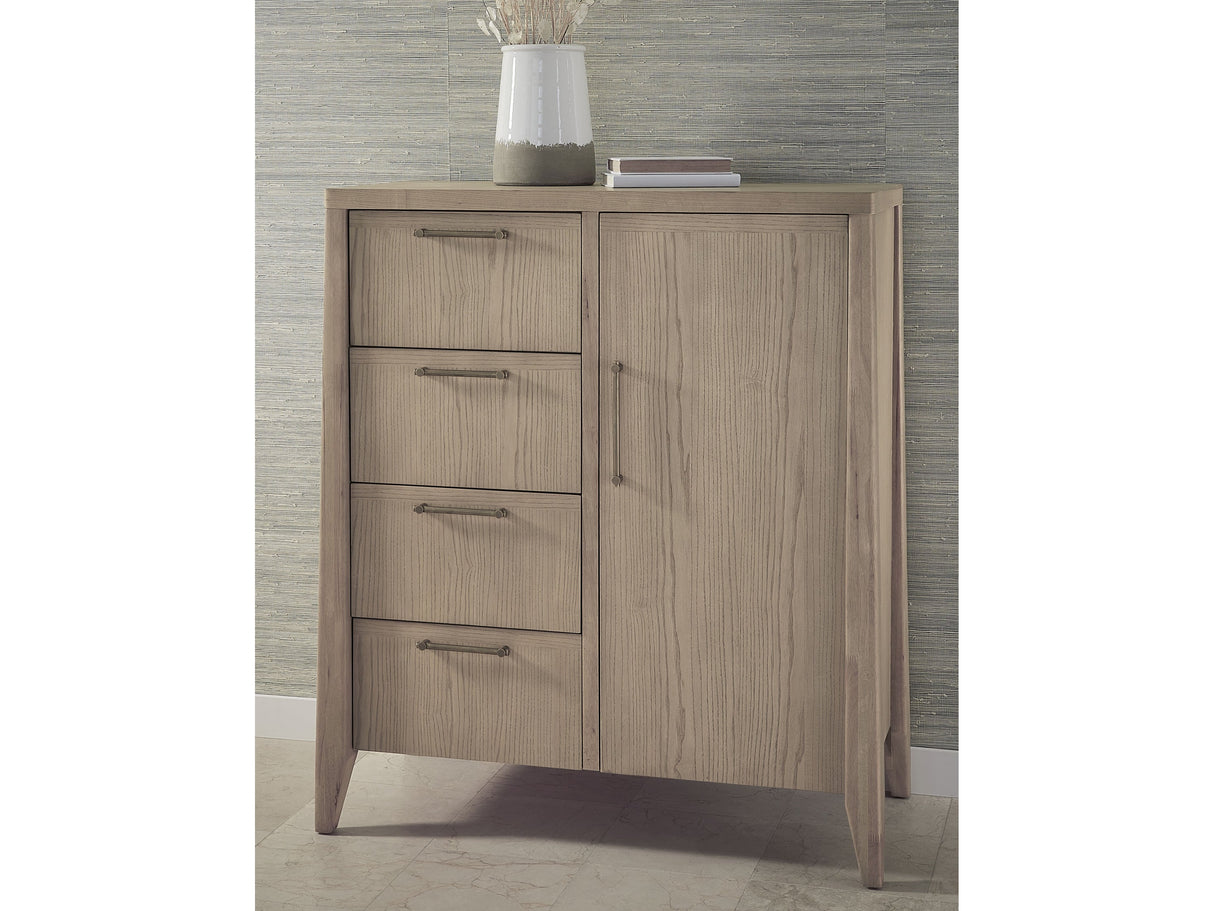 Sumire Ginger Four Drawer One Door Ash Wood Chest by Modus Furniture at Eve Furniture
