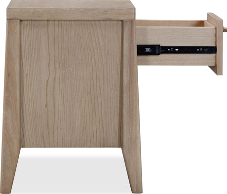 Sumire Ginger One Drawer One Shelf Ash Wood Nightstand by Modus Furniture at Eve Furniture