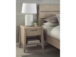 Sumire Ginger One Drawer One Shelf Ash Wood Nightstand by Modus Furniture at Eve Furniture