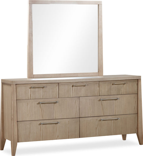 Sumire Ginger Seven Drawer Ash Wood Dresser by Modus Furniture at Eve Furniture