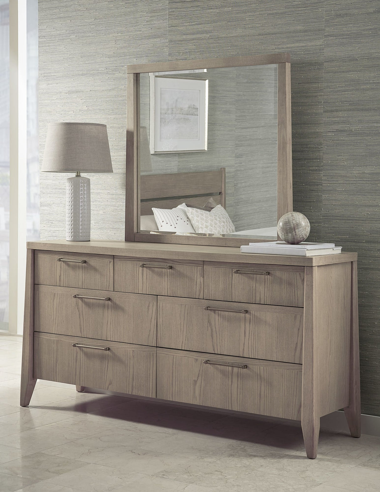 Sumire Ginger Seven Drawer Ash Wood Dresser by Modus Furniture at Eve Furniture