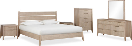 Sumire Ginger Seven Drawer Ash Wood Dresser by Modus Furniture at Eve Furniture