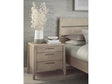 Sumire Ginger Three Drawer Ash Wood Nightstand by Modus Furniture at Eve Furniture