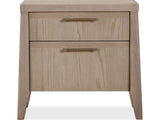 Sumire Ginger Two Drawer Ash Wood Nightstand by Modus Furniture at Eve Furniture
