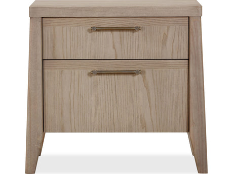 Sumire Ginger Two Drawer Ash Wood Nightstand by Modus Furniture at Eve Furniture