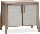 Sumire Ginger/Natural Cane Two Door Ash Wood Bachelor Chest by Modus Furniture at Eve Furniture