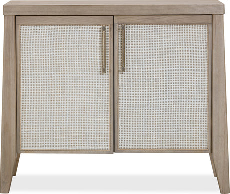 Sumire Ginger/Natural Cane Two Door Ash Wood Bachelor Chest by Modus Furniture at Eve Furniture