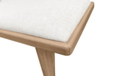 Sumire Upholstered Bench in Ginger and Natural Linen by Modus Furniture at Eve Furniture