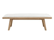 Sumire Upholstered Bench in Ginger and Natural Linen by Modus Furniture at Eve Furniture