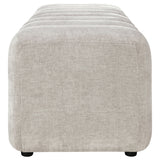 Summer Beige Chenille Upholstered Channel Accent Bench by Coaster at Eve Furniture