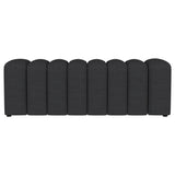 Summer Charcoal Upholstered Channel Tufted Accent Bench by Coaster at Eve Furniture