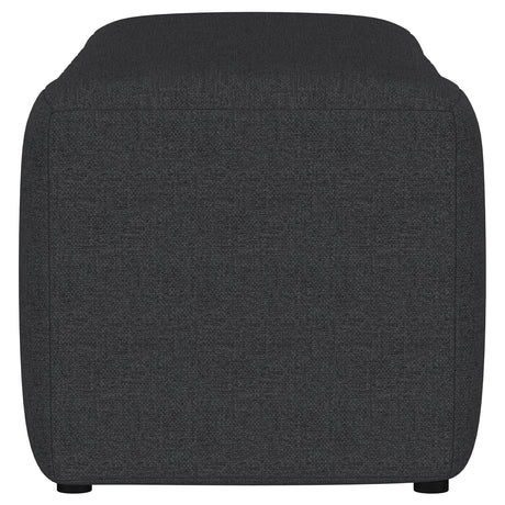 Summer Charcoal Upholstered Channel Tufted Accent Bench by Coaster at Eve Furniture