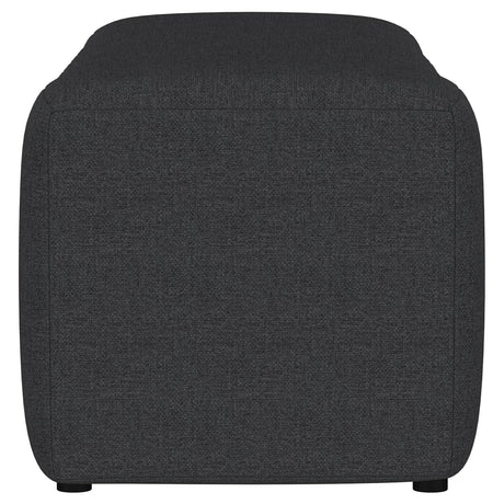 Summer Charcoal Upholstered Channel Tufted Accent Bench by Coaster at Eve Furniture