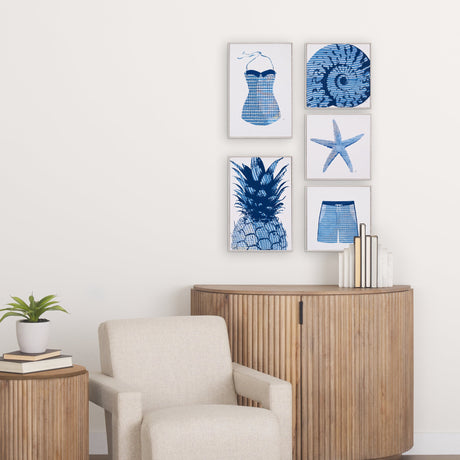 Summer Collection I by Mercana Studio a Hand Embelished Textured Framed Art Print by Mercana at Eve Furniture