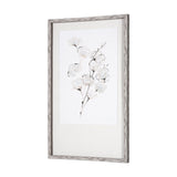 Summer Cotton III by Chris Paschke a Hand Embellished Textured Framed Art Print Matted under Glass by Mercana at Eve Furniture