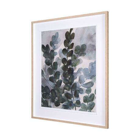 Summer Foliage I by Mercana Studio a Hand Embellished Textured Framed Art Print Matted under Glass by Mercana at Eve Furniture