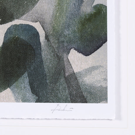 Summer Foliage I by Mercana Studio a Hand Embellished Textured Framed Art Print Matted under Glass by Mercana at Eve Furniture