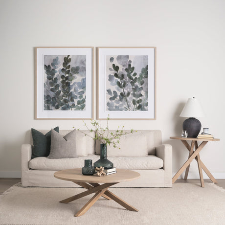 Summer Foliage I by Mercana Studio a Hand Embellished Textured Framed Art Print Matted under Glass by Mercana at Eve Furniture