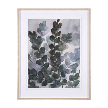 Summer Foliage I by Mercana Studio a Hand Embellished Textured Framed Art Print Matted under Glass by Mercana at Eve Furniture