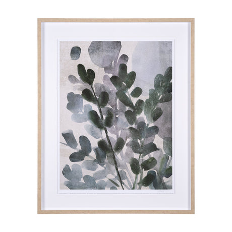 Summer Foliage II by Mercana Studio a Hand Embellished Textured Framed Art Print Matted under Glass by Mercana at Eve Furniture