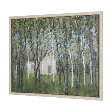 Summer Garden I by Mercana Studio Hand-Embellished Textured Framed Canvas Artwork by Mercana at Eve Furniture