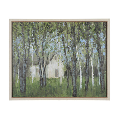 Summer Garden I by Mercana Studio Hand-Embellished Textured Framed Canvas Artwork by Mercana at Eve Furniture