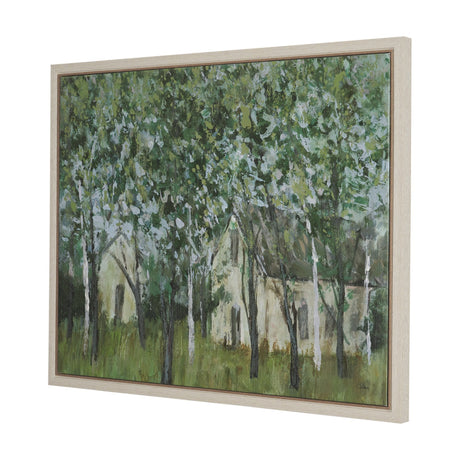 Summer Garden II by Mercana Studio Hand-Embellished Textured Framed Canvas Artwork by Mercana at Eve Furniture