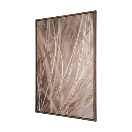 Summer Grass 3 by Mareike Bohmer Hand-Embellished Textured Framed Canvas Art Print by Mercana at Eve Furniture