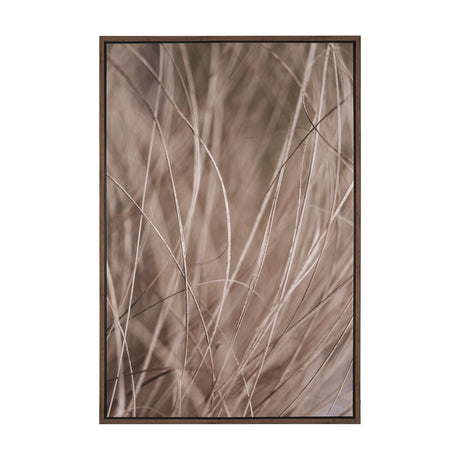 Summer Grass 3 by Mareike Bohmer Hand-Embellished Textured Framed Canvas Art Print by Mercana at Eve Furniture