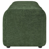 Summer Green Chenille Upholstered Channel Accent Bench by Coaster at Eve Furniture