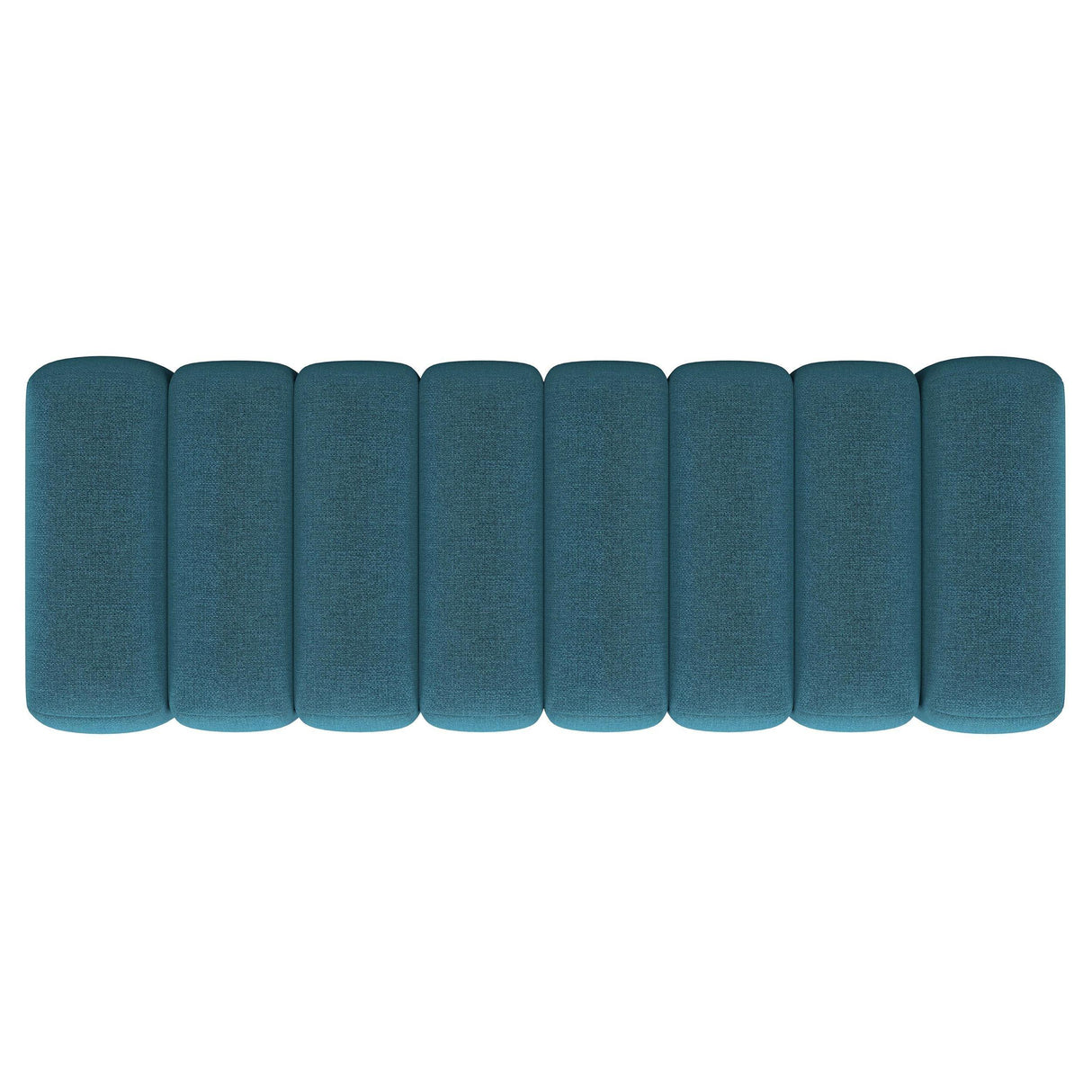 Summer Peacock Blue Upholstered Channel Tufted Accent Bench by Coaster at Eve Furniture