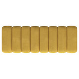 Summer Mustard Yellow Upholstered Channel Tufted Accent Bench