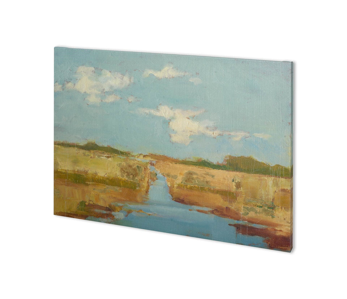 Summer Wetland I by Ethan Harper a Hand Embellished Textured Canvas by Mercana at Eve Furniture