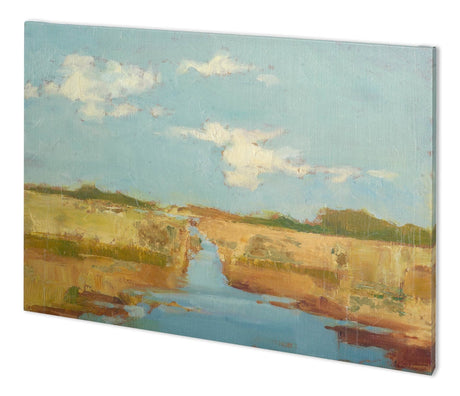 Summer Wetland I by Ethan Harper a Hand Embellished Textured Canvas by Mercana at Eve Furniture