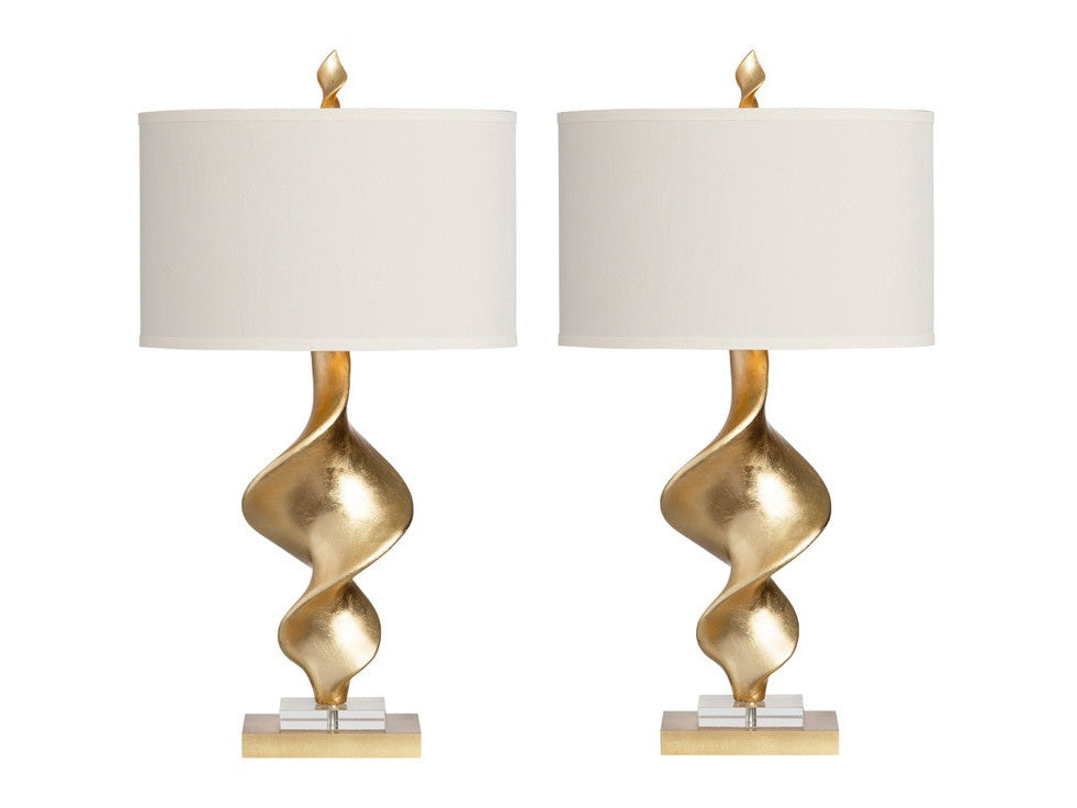 Summit Gold Table Lamp (Set of 2) by Crestview at Eve Furniture