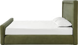 Summit Moss Upholstered Queen Bed by Modus Furniture at Eve Furniture