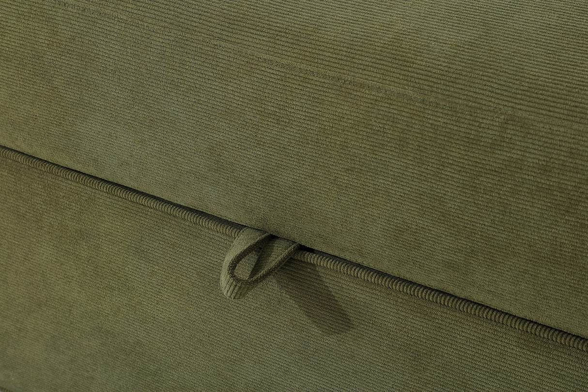 Summit Moss Upholstered Storage Bench by Modus Furniture at Eve Furniture