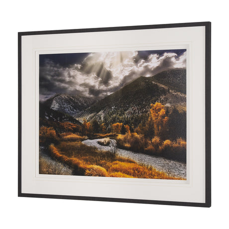 Summit Trail by Bobbie Goodrich a Hand Embellished Framed Photo Art Print Matted under Glass by Mercana at Eve Furniture