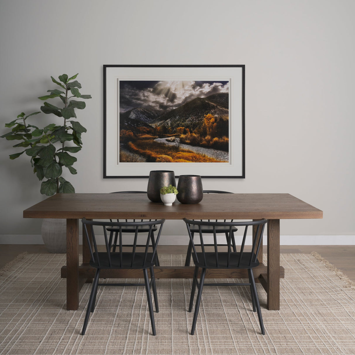 Summit Trail by Bobbie Goodrich a Hand Embellished Framed Photo Art Print Matted under Glass by Mercana at Eve Furniture
