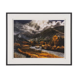 Summit Trail by Bobbie Goodrich a Hand Embellished Framed Photo Art Print Matted under Glass by Mercana at Eve Furniture