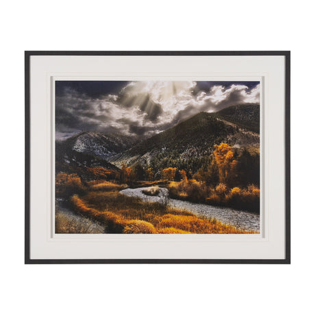 Summit Trail by Bobbie Goodrich a Hand Embellished Framed Photo Art Print Matted under Glass by Mercana at Eve Furniture