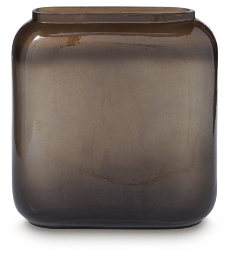 Sumner Gray/Gold Finish Vase by Ashley at Eve Furniture